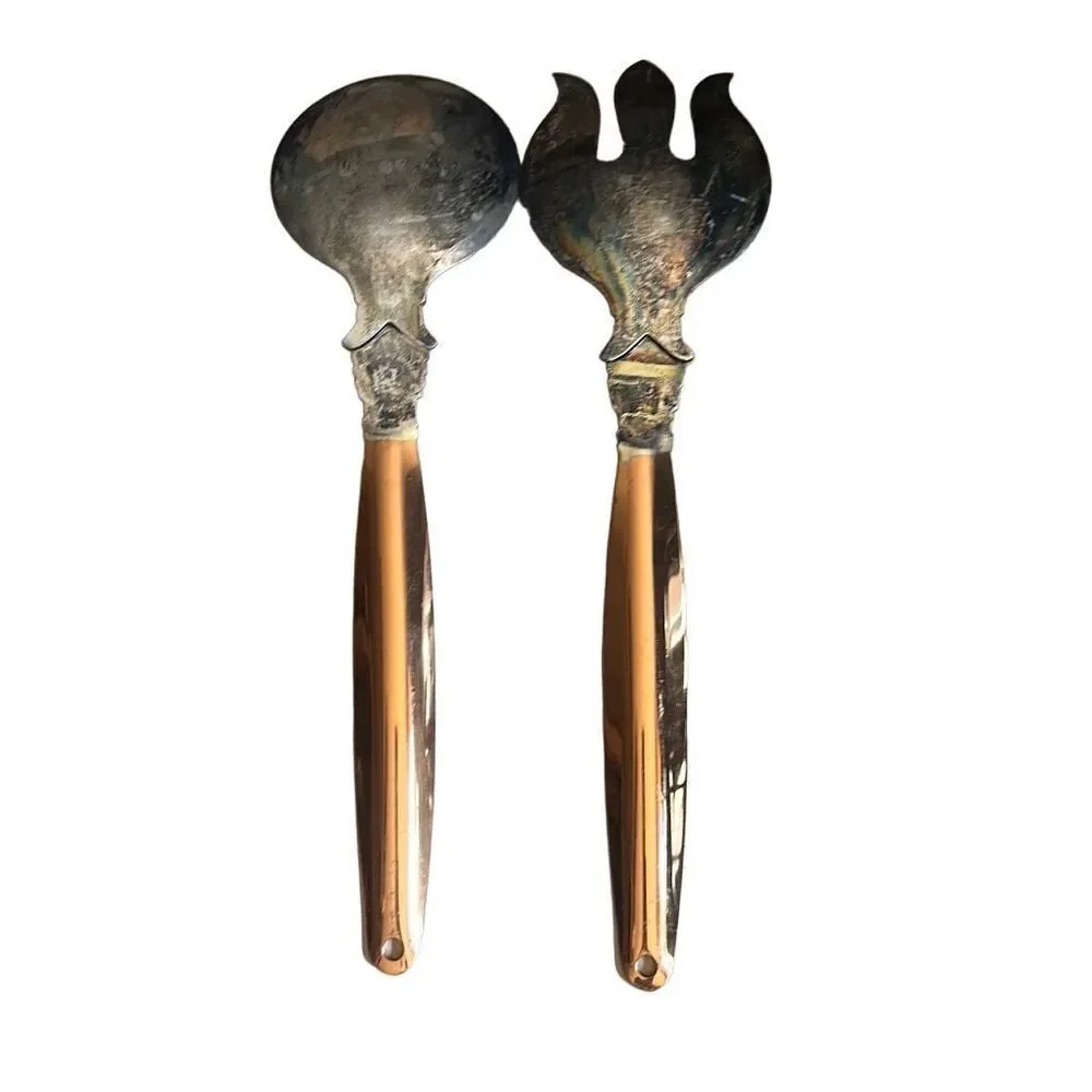 Vintage‎ Coppercraft Guild Salad Servers